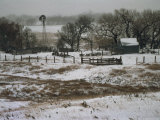 Kansas, Winter Farm Scene, Snowy Weather