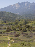 Hikers on the Multi-Use Trail System in Ojai Valley Land Conservancy, California