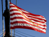 Don't Tread on Me Flag on USS Constitution, Boston, Massachusetts