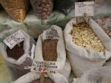 Buy Italian Beans and Spices at an Outdoor Market, Bologna, Italy at AllPosters.com