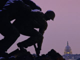 Iwo Jima Memorial with U.S. Capitol in Background, Washington, D.C.