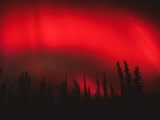 Red Aurora Borealis, Alaska