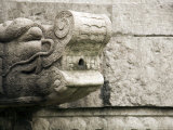 Buy Head of Mythical Creature is a Downspout Gargoyle on Chinese Temple, Jingzhou, China at AllPosters.com