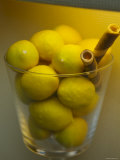 Lemons on Display in Italian Gelateria, Florence, Italy