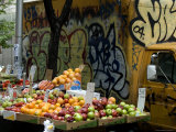 Fruit and Vegetable for Sale on a Street in New York