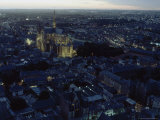 Exterior View of the Cathedral of Notre Dame, Amiens, at Night, France