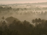 Buy Early Morn Fog Lies over Old Goa Landscape, India at AllPosters.com