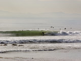 Nice Waves and Surfer Getting Barreled at Faria Beach, California