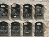 Buy Mailboxes Lined on a Stone Wall, Ravenna, Italy at AllPosters.com