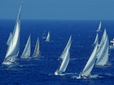 Sailing Off the Island of Antigua in the Caribbean