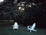 Buy Lawn Chairs Encouraging One to Relax in a Shady Yard at AllPosters.com