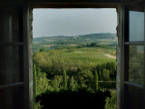 Buy Open Window Looking Out on the Tuscan Hillside, Tuscany, Italy at AllPosters.com