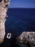 Buy Male Rock Climbing on the Coast of Hvar, Croatia at AllPosters.com