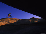 Buy Male Mountain Biking on the Slickrock in Wyoming at AllPosters.com