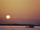 Oyster Boat on the Chesapeake at Sunset