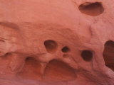 Buy Round Holes Dot the Red Rocks of Nevada at AllPosters.com