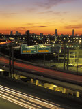 Traffic on Elevated Highway Route 75 in Houston, Texas