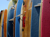 Row of Surfboards, Waikiki Beach, Hawaii