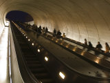 Buy People Riding the Dupont Circle Metro Station Escalator, Washington, D.C. at AllPosters.com