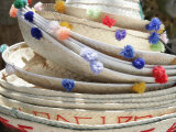 Buy Stack of Decorative Mexican Straw Hats, California at AllPosters.com