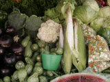Buy Vegetables in an Outdoor Market, San Cristobal de Las Casas, Mexico at AllPosters.com