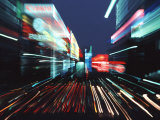 Buy Street Scene in Tokyo's Ginza District at Night, Japan at AllPosters.com