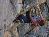 Buy Woman Rock Climbing in Paklenica National Park, Croatia at AllPosters.com