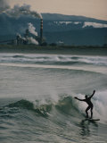 Buy Surfer Off the North Jetty Outside Eureka, California at AllPosters.com