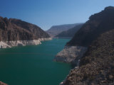Buy The Waters of Lake Mead Are Contained by the Hoover Dam at AllPosters.com