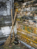 Buy Two Brooms Rest in the Corner of Ming Dynasty Chinese Mausoleum, China at AllPosters.com