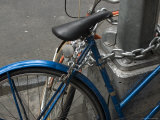 Two Bicycles Chained to a Pole, New York