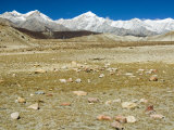 Buy Snowy Peaks Rise above a Dry Plain in Mustang, Nepal at AllPosters.com