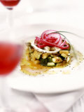 Courgette Casserole with Onion Rings