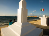 Buy Watching the Sunset Along the Waterfront, Cozumel, Mexico at AllPosters.com