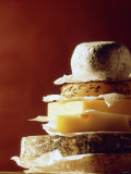 Buy A Pile of Pieces of Different Cheeses at AllPosters.com