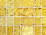 Buy Still Life: Various Types of Pasta in White Typesetter's Case at AllPosters.com