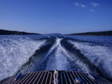 Waves Left in the Wake of a Boat