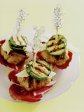 Barbecued Mince and Courgette Kebabs