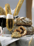 Buy Assorted Bread with a Cold Glass of Beer at AllPosters.com