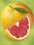 Buy Grapefruit and Wedge of Grapefruit with Pink Flesh at AllPosters.com