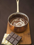 Buy Melted Dark and White Chocolate in Pan at AllPosters.com