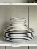 White Plates and Soup Plates (In Piles)