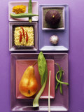 Interesting Combination of Foods on Plates