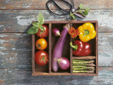 Vegetables in Wooden Crate
