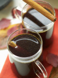 Mulled Wine with Cinnamon Sticks