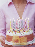 Buy Birthday Cake with Burning Candles at AllPosters.com