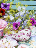 Buy Anemones and Delphiniums in a Teapot at AllPosters.com