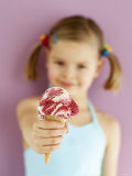 Buy Small Girl with Amarena Cherry Ice Cream at AllPosters.com
