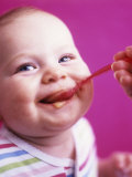 Baby Being Fed Baby Food