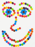 Buy Coloured Chocolate Beans Forming a Smiling Face at AllPosters.com